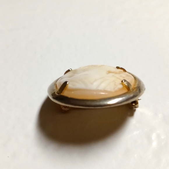 VTG Cameo Carved Brooch - Picture 4 of 6